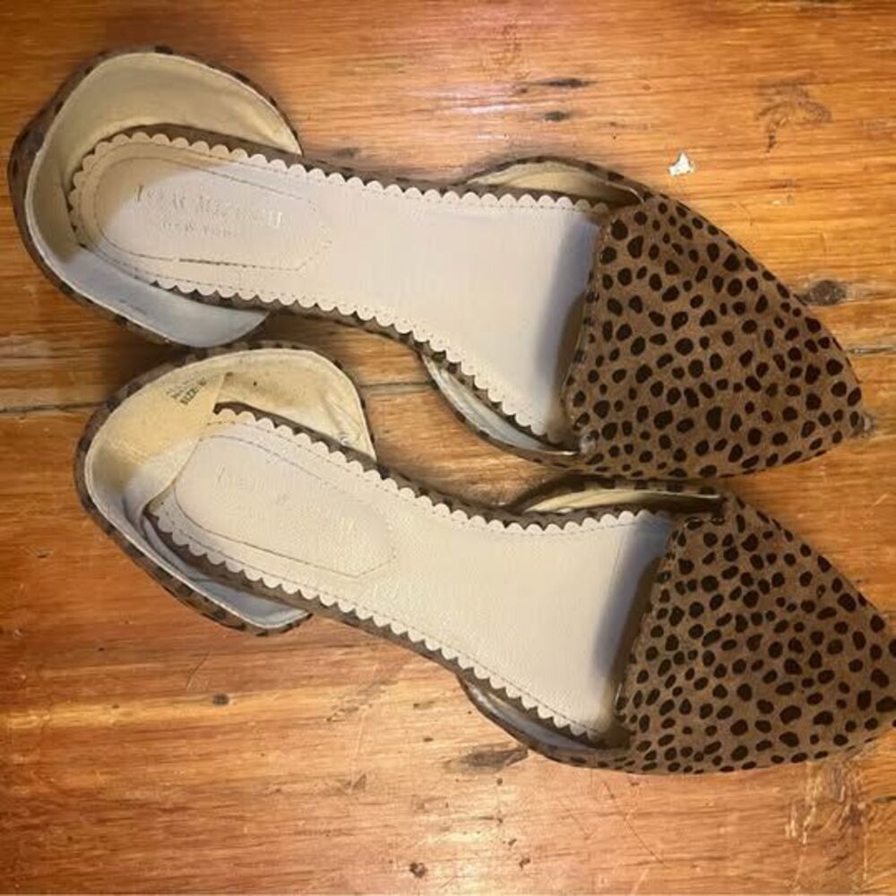 Isaac Mizrahi leopard print d'Orsay flats size 8